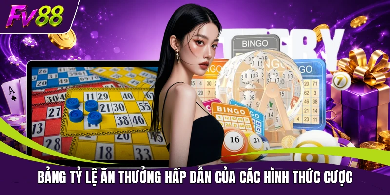 Bảng tỷ lệ ăn thưởng hấp dẫn của các hình thức cược 